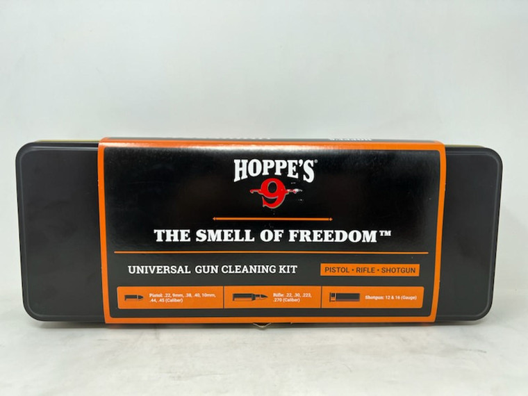 Hoppe's Universal Gun Cleaning Kit Tin Kit without Mops - HHTNM22