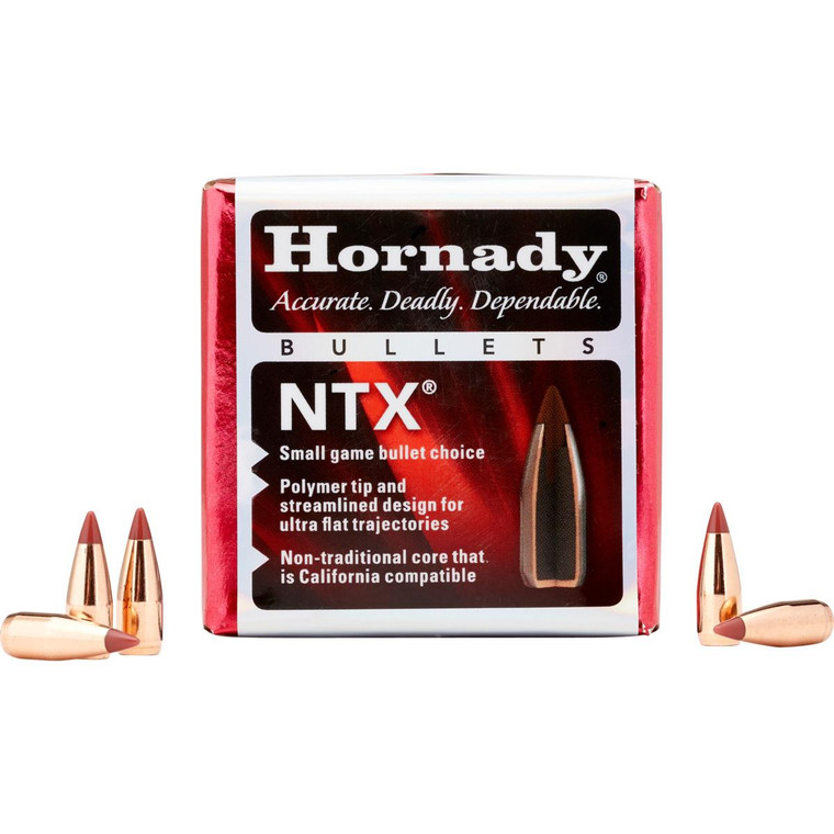 Hornady NTX Non-Leaded Rifle bullets .17 cal 172" 15.5 gr NTX 100/ct - 17016