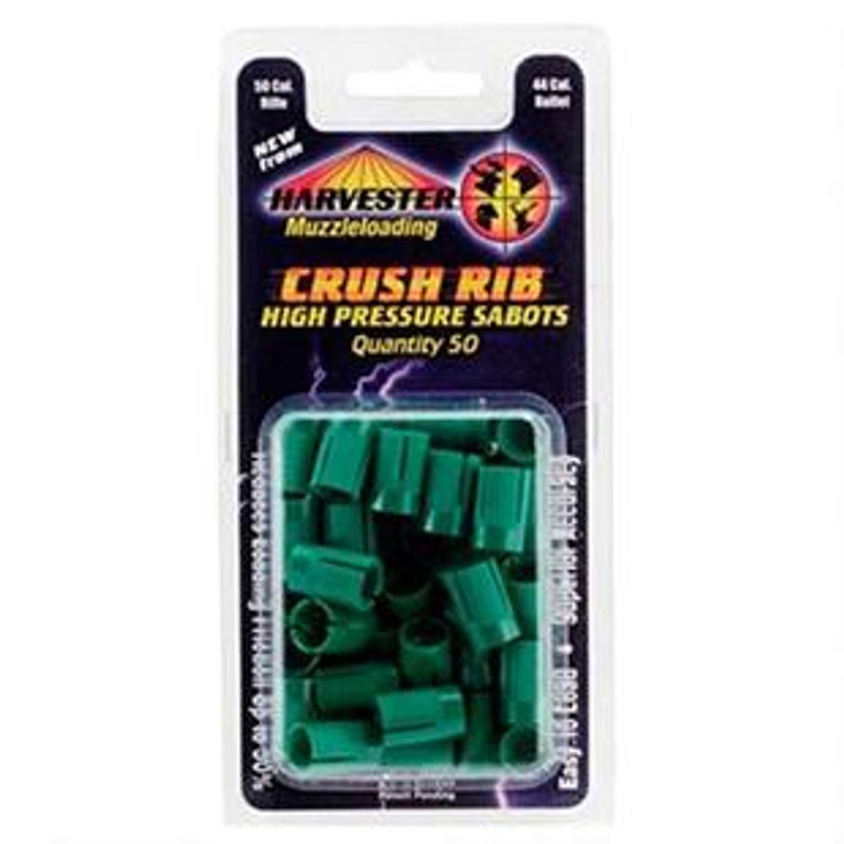 Harvester Muzzleloading 50 Cal. Crush Rib Sabots Fit 44 Cal. Bullets 50/pk - H15044GR