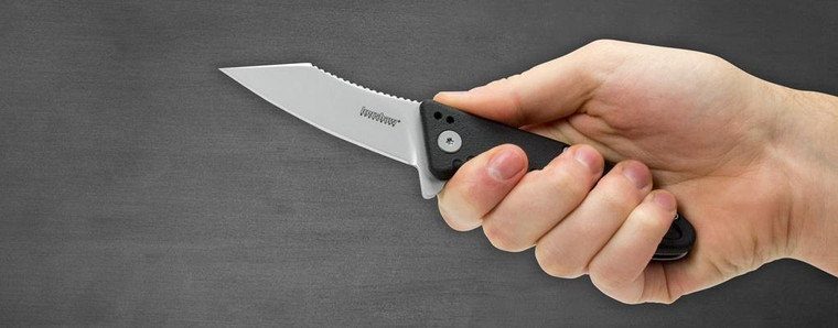 Kershaw Grinder Knife with SpeedSafe Bead Blasted Finish - 3-1/4" Blade - 1319 Kershaw Grinder Knife with SpeedSafe Bead Blasted Finish - 3-1/4" Blade - 1319