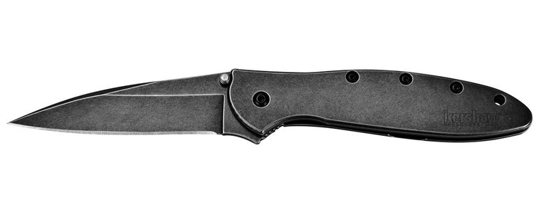 Kershaw Leek Folding Knife 3" Drop Point Blade Black - 1660BLKW Kershaw Leek Folding Knife 3" Drop Point Blade Black - 1660BLKW