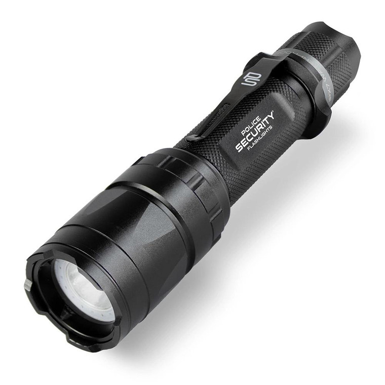 Police Security Flashlights Trac Tact Rechargeable LED Flashlight 1000 Lumens Black - 98868
