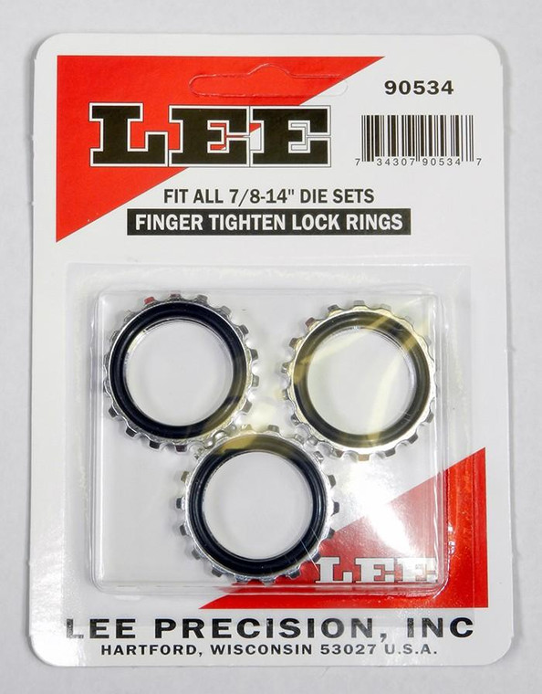 Lee Die Lock Rings - 3/ct - 90534