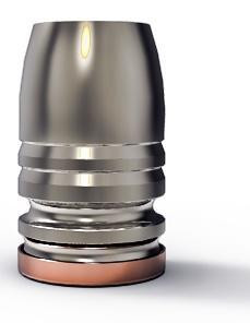 Lee Round Flat Nose Pistol Mould - Double Cavity (Handles Included) .452" 300 gr - 90359