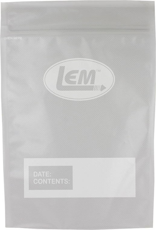 LEM Products MaxVac Zipper Top Vacuum Bags Gallon Size 11"x16" - 20/ct - 1591