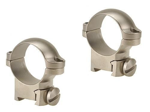 Leupold 2-Piece Solid Steel Ringmounts - Sako 1" Medium Silver - 51719