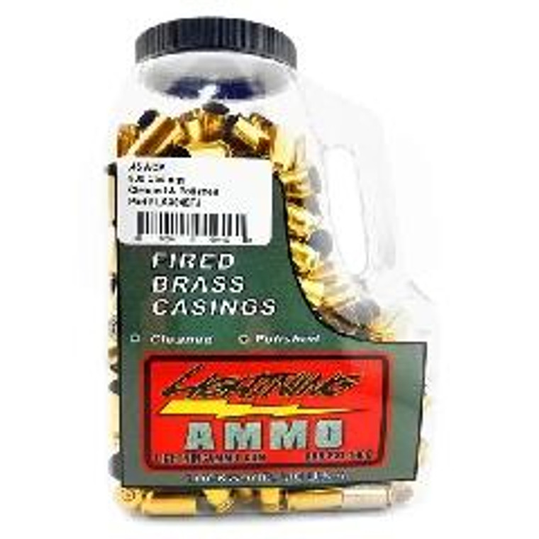 Lightning Ammo Reman. Cleaned & Polished Brass .45 ACP 500/ct Jug (Mixed Primer Size) - LA-3045FJ