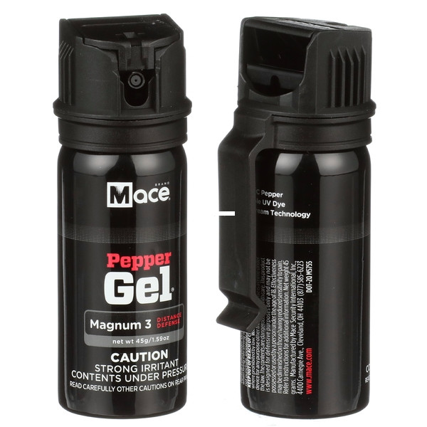 Mace Magnum 3 Pepper Gel Distance Spray 18' Range - Black - 80535