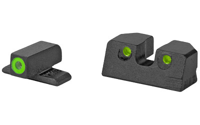 Meprolight ML40110 Hyper-Bright Green Ring Front/Green Rear Sights for Sig Sauer P-Frames - 401103111