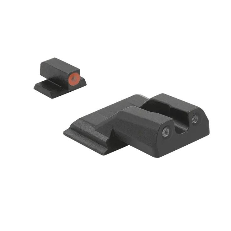 Meprolight Hyper-Bright Handgun Night Sight Orange Ring Front Green Rear for S&W M&P Shield - 417703131