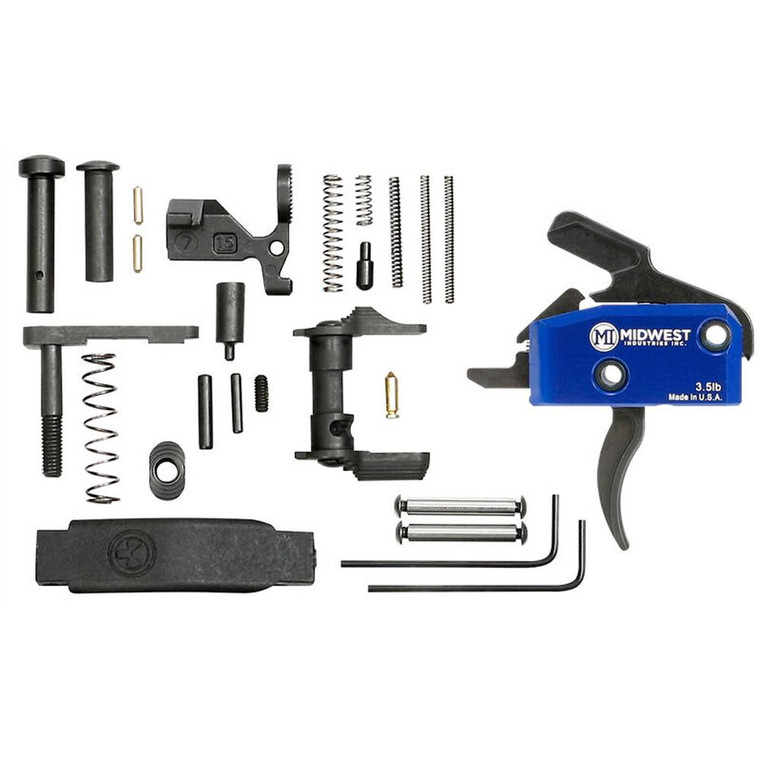 Midwest Industries Drop In Trigger Kit with Lower Parts Ambi Safety Black - MI-TRIGGER-KIT-C