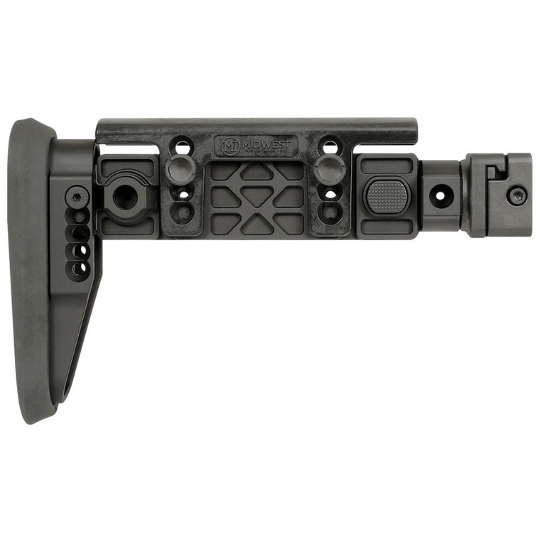 Midwest Industries Alpha Series Picatinny Folding Stock Black - MI-AK-ALPHA-FS