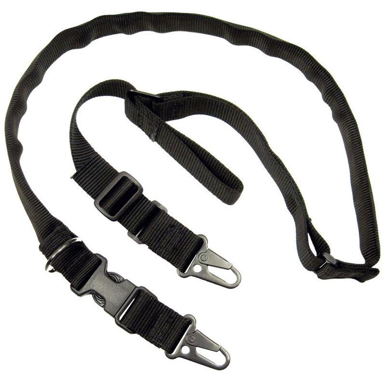 TacShield Warrior 2n1 Sling with HK Snap Hook 1.25" Black - T6027BK