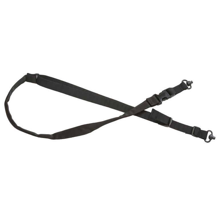 TacShield Tactical 2 Point Quick Adjust Sling Padded QD Push Button Swivel Black - T6045BK