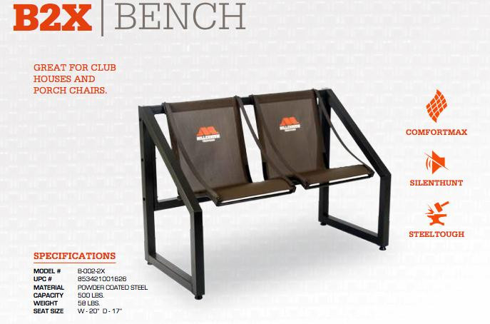 Millennium B2X 2-person Bench - B-002-2X