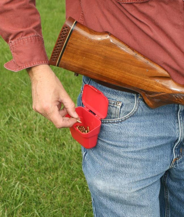MTM Red Ammo Belt Pouch for 22LR to 9mm - ABP