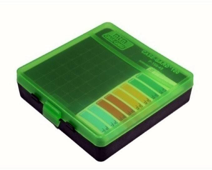 MTM Ammo Box for .41/.44 Mag/.45 LC 100 Rounds Green - P-100-44-10