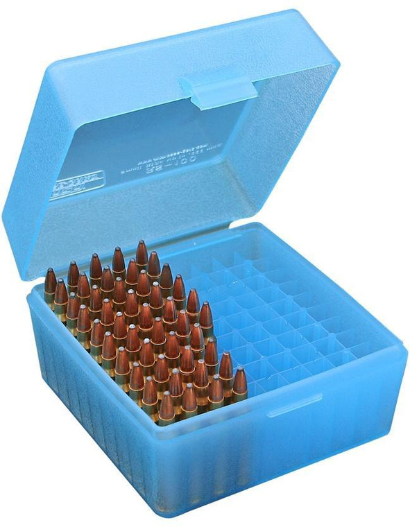 MTM Case Guard RS100 Series Small Rifle Ammo Box 100 Rounds Green - RS-100-10