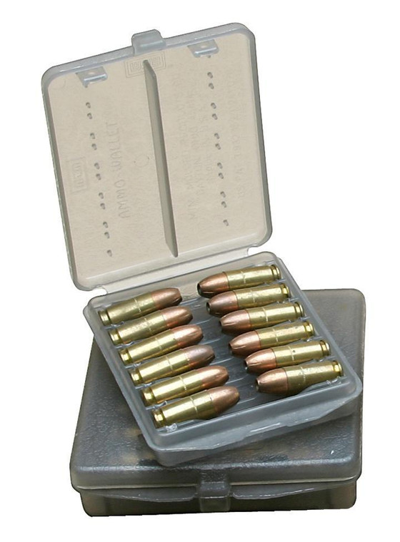 MTM 18 Rounds Case-Gard Ammo Wallet .38 Super Colt .380 ACP 9mm Luger Smoke Grey - W18-9-41