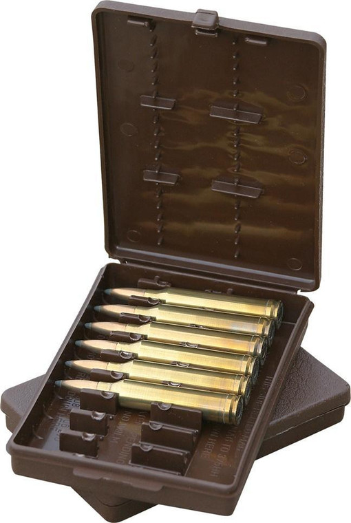 MTM 9 Rounds Case-Gard Rifle Ammo Wallet .243/25-06/30-06/.308/45-70 Brown - W-9-LM-70