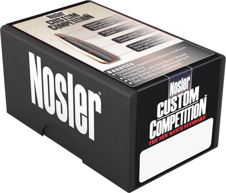 Nosler Custom Competition Bullets 6.5mm .264" 100 gr HPBT 100/ct - 53427 Nosler Custom Competition Bullets 6.5mm .264" 100 gr HPBT 100/ct - 53427