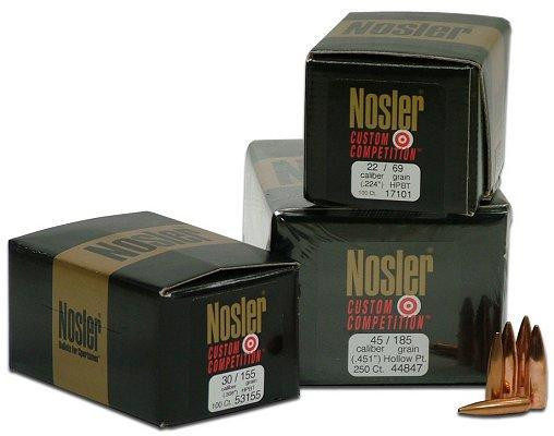 Nosler Custom Competition Bullets 6.5mm .264" 140 gr HPBT 250/ct - 49823