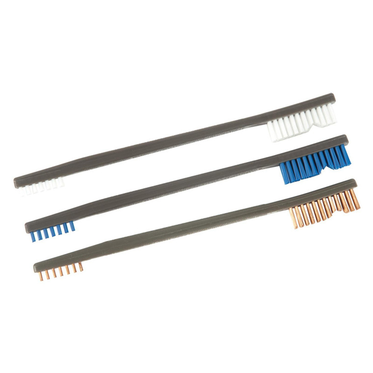 Otis Variety Pack All-Purpose Receiver Brushes - 3 of Each (Nylon Bronze Stainless) - FG-316-BP