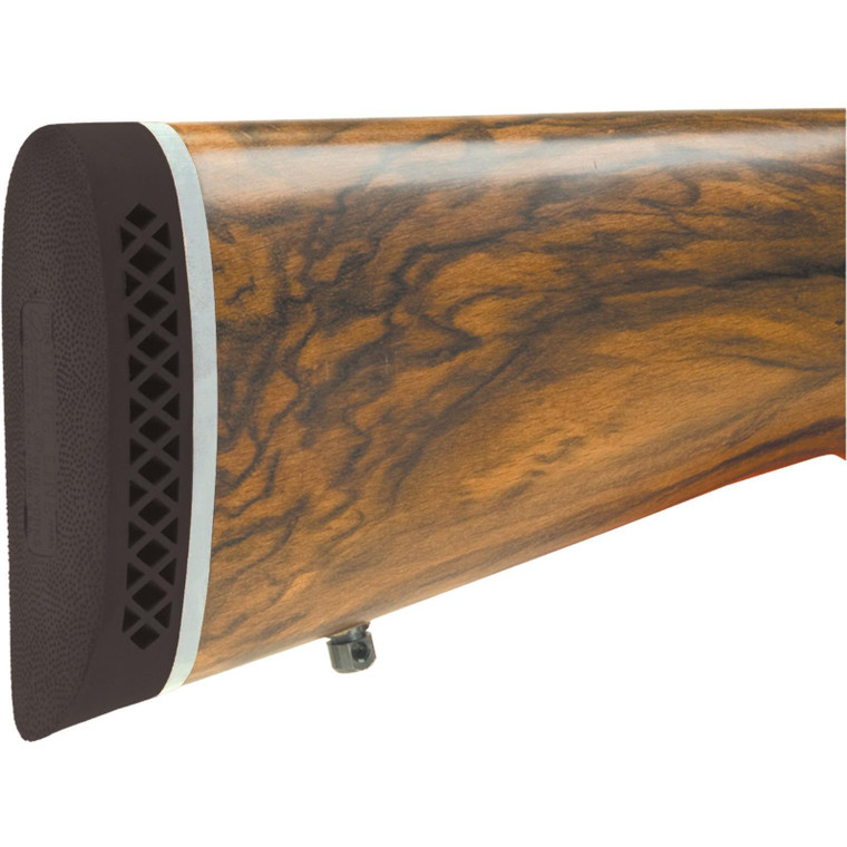 Pachmayr Deluxe Recoil Pad - Medium 5.40" L x 1.95" W x 1.10" T Black/White Line Base - 6