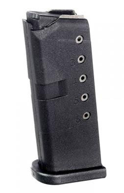 ProMag Steel Handgun Magazine Glock 43 9mm Black Polymer 6/rd - GLK 12