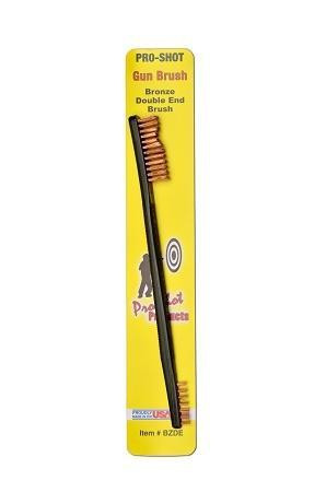 Pro-Shot Double End Gun Brush Bronze - BZDE