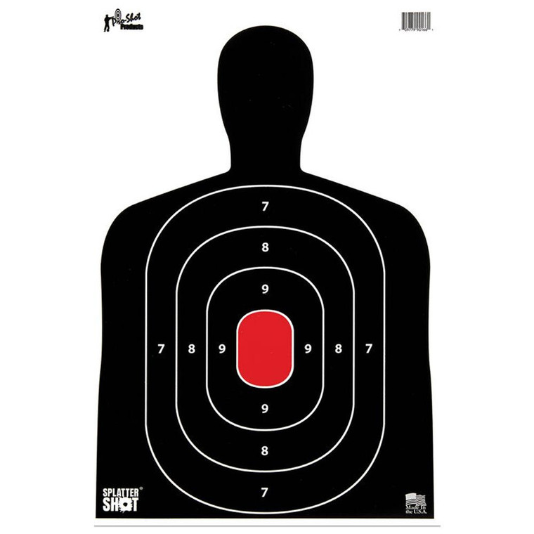 Pro-Shot Silhouette Paper Targets 12x18 Splatter Shot 8/ct - SILH-8PK
