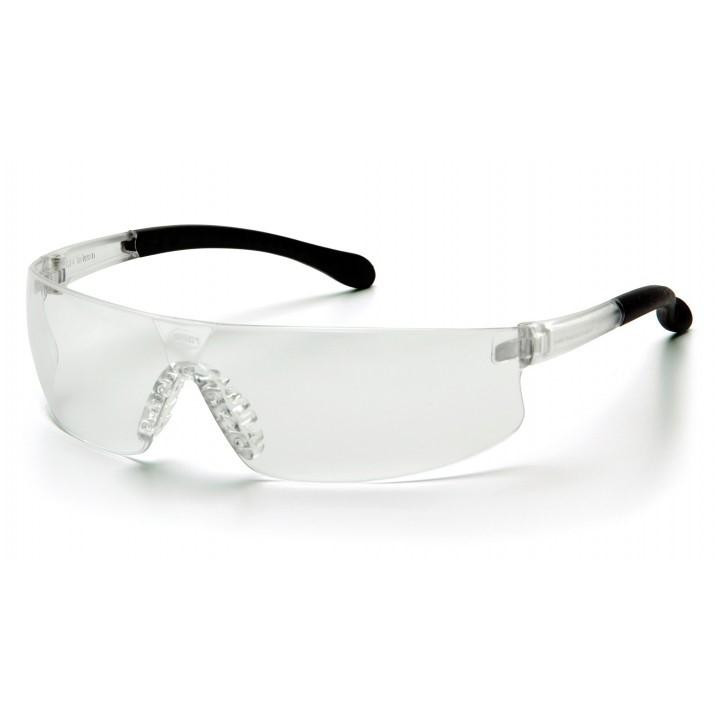 Pyramex Provoq Safety Glasses Black with Clear Lens - S7210S