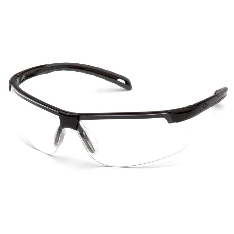 Pyramex Ever-Lite Shooting Glasses Black with Clear Lens - PYSB8610DT