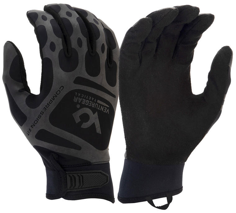Venture Gear Tactical Compression Fit Training Gloves Black XL - VGTG10BXL