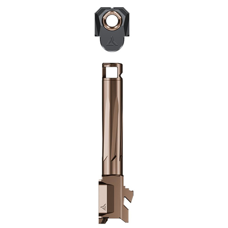 Radian Weapons Afterburner Compensator and Ramjet Barrel Combo for Glock 19 Gen 5 Bronze Barrel - R0832