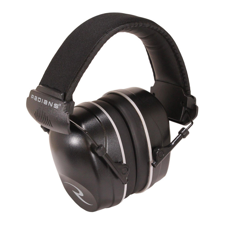 Radians R2500 Passive Earmuff 37dB Black with 2 Ear Plugs - R2500CS