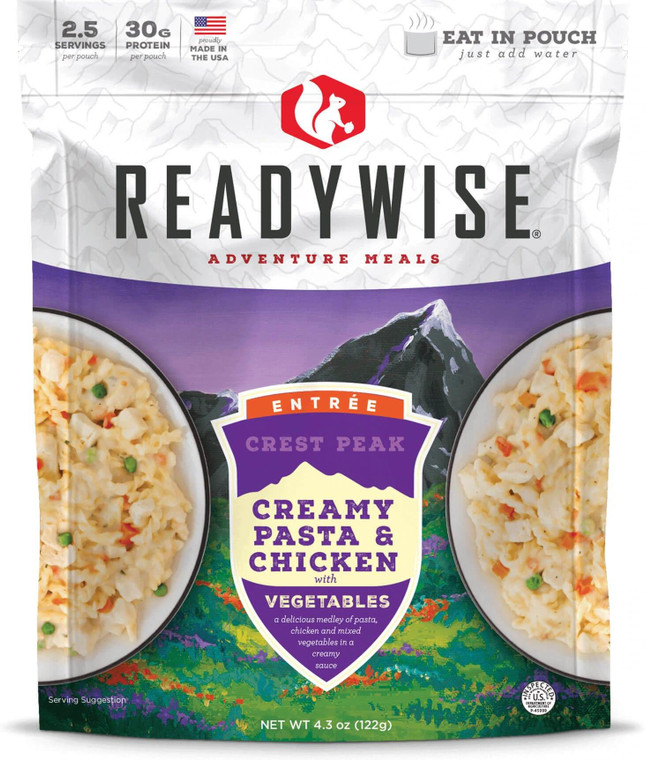 Readywise Crest Peak Creamy Pasta & Chicken - 4.3 oz - RW05-006