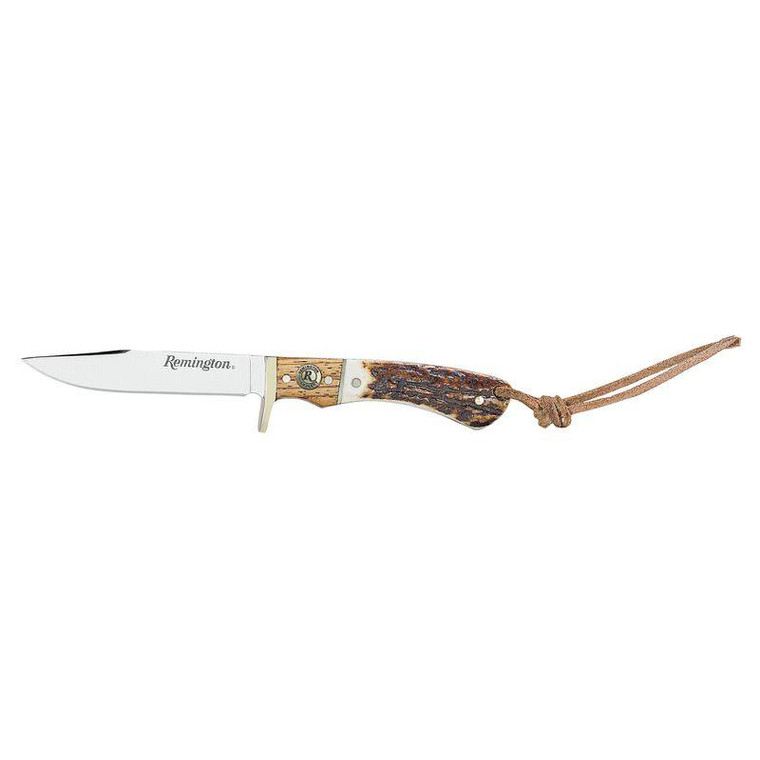 Remington Guide Jr. Skinner Fixed Knife Clip Point Blade with Sheath - 15655 Remington Guide Jr. Skinner Fixed Knife Clip Point Blade with Sheath - 15655
