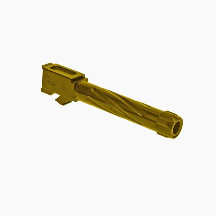 Rival Arms V1 Threaded Gold Barrel for Glock Model 19 Gen3/4 - RA20G202E