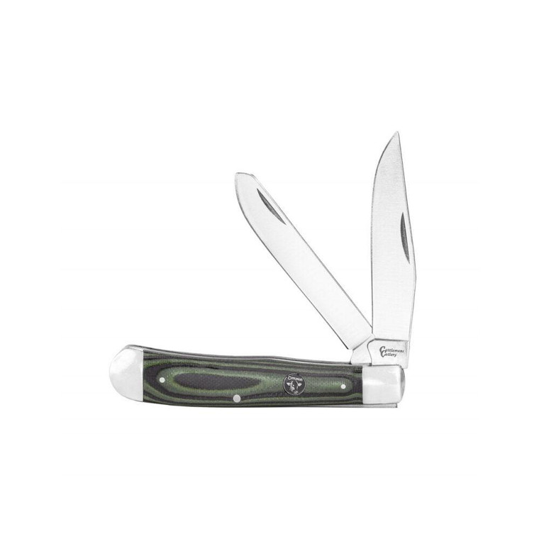 ABKT Cattleman Trapper Cowhand Knife 2 Blades Green - CC0002GGN ABKT Cattleman Trapper Cowhand Knife 2 Blades Green - CC0002GGN