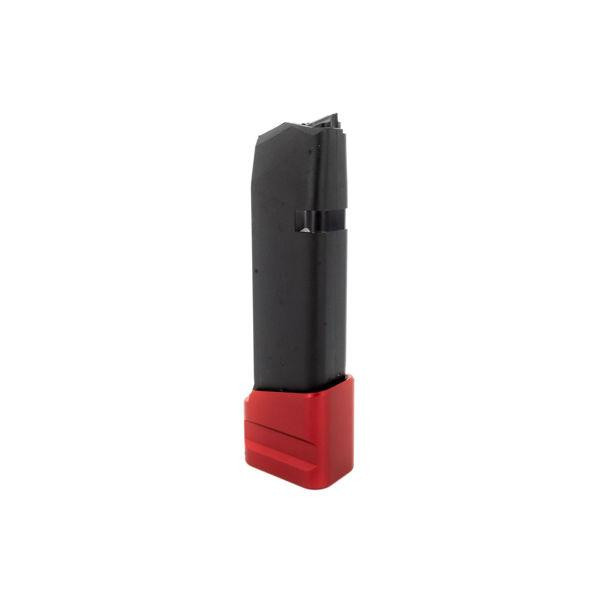Shield Arms Handgun Magazine Extension +5/+4 for Glock 19/23 Red - G19-ME-5-RED
