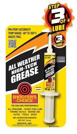 Shooter's Choice Gun Grease 10cc Syringe - SHF-G10CC