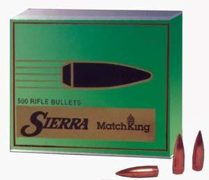 Sierra MatchKing Rifle Bullets (500/ct) .30 cal .308" 155 gr HPBT  - 2155C