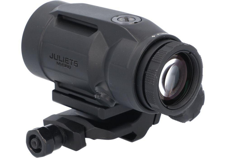 Sig Sauer JULIET5 Mirco 5x Magnifier - 5x24mm Push Button Mount w Spacers - Black - SOJ5M001