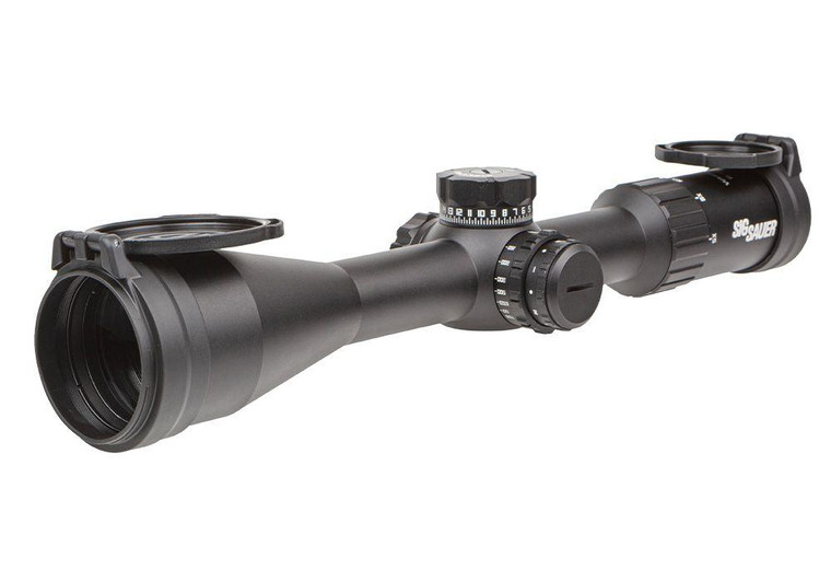 Sig Sauer Whiskey 4 Rifle Scope 5-20X50 30mm FFP MOA MIlling Hunter Illum Exp ZeroStop - Black - SOW45002