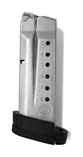 Smith & Wesson M&P9 Shield Magazine Stainless Steel 9mm Luger 8/rd - 199360000