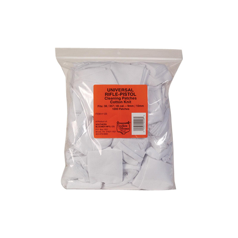 Southern Bloomer Universal Rifle/Pistol Cotton Knit Cleaning Patches 1000/Pack - #123