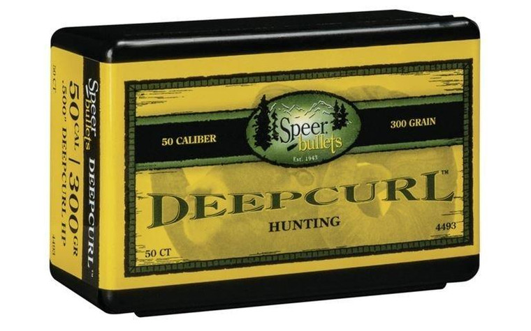 Speer Deep Curl Handgun Bullets .50 AE .500" 300 gr DCHP 50/ct - 4493