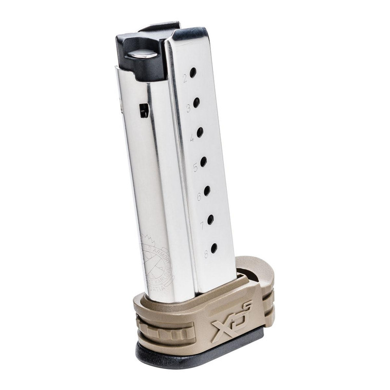 Springfield XD-S Extended Magazine FDE 9mm 8/rd - XDS0908DE