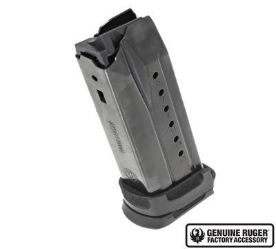 Ruger Security-9 Compact Magazine 9mm Black Oxide Steel with Polymer Adapter 15/rd - 90681